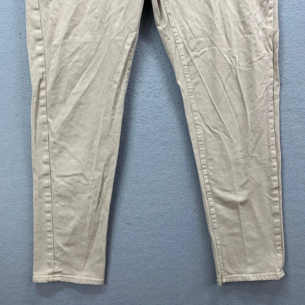 Proper Cloth Pants Mens 44x32 Novara Tan Khaki Slub Stretch Office Twill Modern